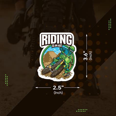 Riding is an art Sticker – myitine