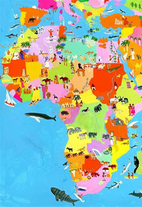 Africa Map For Kids
