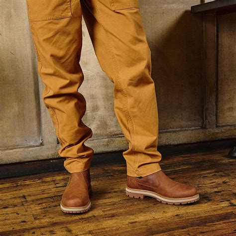 Men’s Britton Road Mid Chelsea Boots - Rust Full-Grain | Timberland US