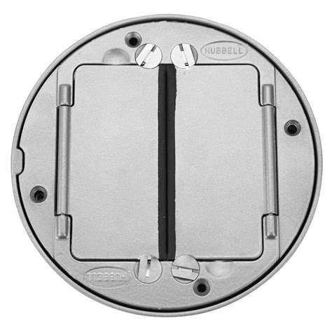 HUBBELL S1TFCAL SYSTEM1 UNIVERSAL FLOOR BOX COVER, TILE FLANGE, ALUMIN ...