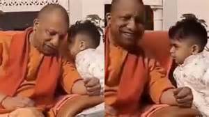 CM Yogi bursts into laughter after asking kid 'Kya chahiye aapko ...