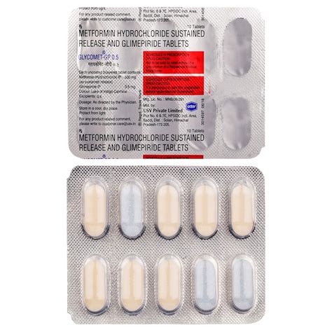 Glycomet- GP 0.5 - Strip of 10 Tablets : Amazon.in: Fashion