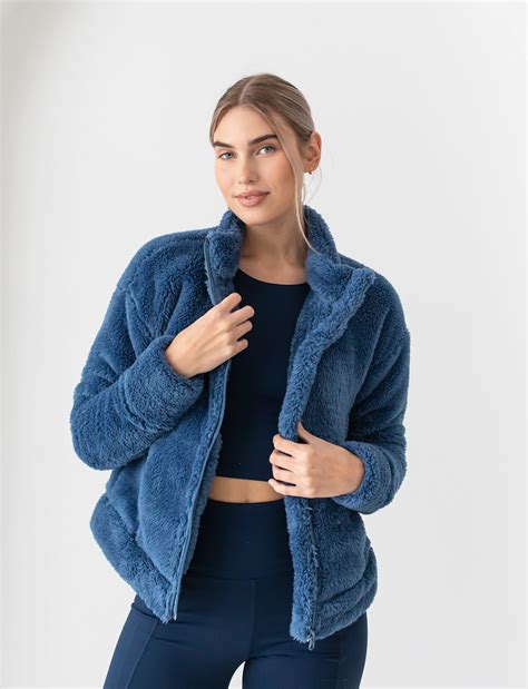 LADIES COZY UP SHERPA JACKET – Jill Yoga