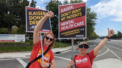 Kaiser mental health workers continue five-week strike as unions ...
