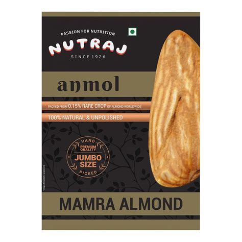 Nutraj Anmol Mamra Almond Kernels 500g | Premium Badam Giri | Real Nuts ...