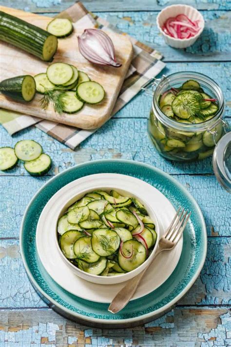 Quick Marinated Cucumbers - The Bite Stuff