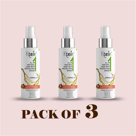 Ktein All in 1 Natural Hair Heat Protection Spray 100ml PACK OF 3 ...