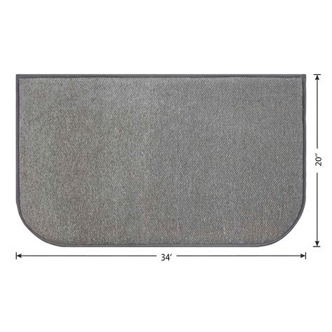 Grey Chenille Kitchen Mat 20x34 | At Home