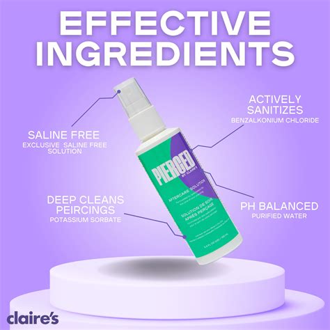 Snapklik.com : Claires Standard Aftercare Ear Piercing Solution Avoid ...