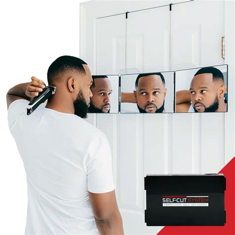 Self-CutSystem Self-Cut System 3 Way Barber Mirror with Height India | Ubuy