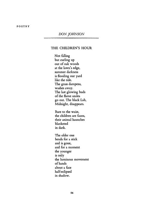 The Children's Hour Poem Explanation at Alan Matheny blog