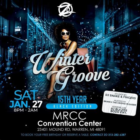 The 15th Annual Zos Winter Groove! Black Edition, Mrcc Banquet ...