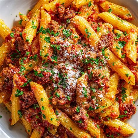 Penne Pasta with Sausage recipe