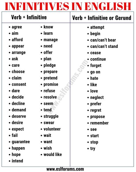 Image result for Infinitive Examples