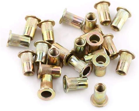 Rivet Nut M3 M12 Carbon Steel Flat Threaded Flange Rivnut | Desertcart ...