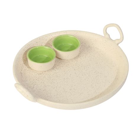 Pizza Platter Khurja Pottery Marble