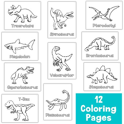 Printable Dinosaurs Coloring Pages [2025]