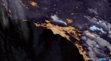 Wildfires burning in the Los Angeles area visible from space | FOX40 News