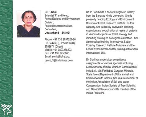 Dr. P. Soni | Wildlife Institute of India, an Autonomous Institute of ...