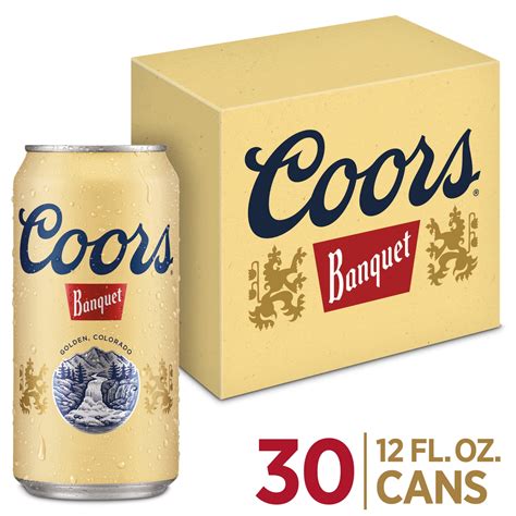 Coors Banquet Lager Beer, 30 Pack, 12 fl oz Cans, 5% ABV – Walmart ...