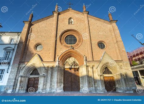 Asti, San Secondo church stock image. Image of door, romanesque - 34391757