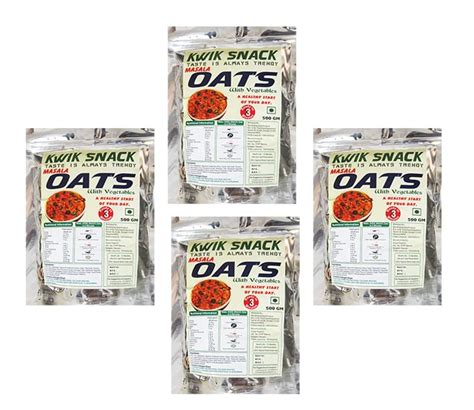 KWIK SNACK COMBO PACK OF 4 MASALA OATS OF (400 GM EACH) 4 X 400 GM = 1. ...