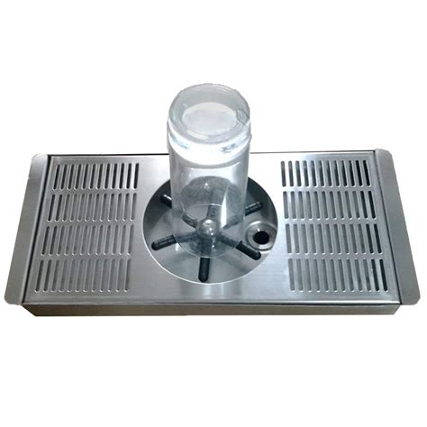 Buy Table Glass Rinser Stainless Steel Pitcher Rinser with Drain and ...