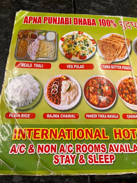 Menu at Apna Punjabi Dhaba - Pure Vegetarian Jain Food Family ...