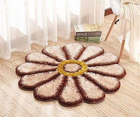 Buy Indian GSM handloom Made in India Round Colorful Sunflower Area Rug ...