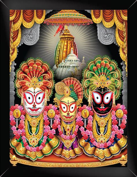 Decor Villa™ Religious Bhagwan jagannath Wall Frames Wall Art Painting ...