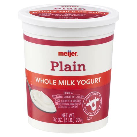 Meijer Plain Whole Milk Yogurt | Fig App
