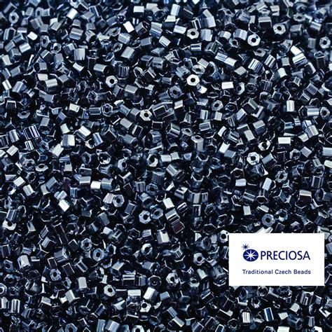 Black Preciosa Two Cut Beads In Size 10, New Colour Development ...