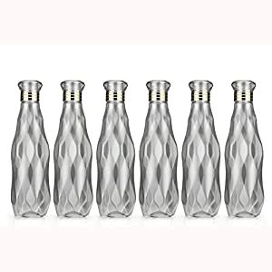 Krishna Plastic Fridge Water Bottle 1 Litre Set of 3 (Transparent Clear ...