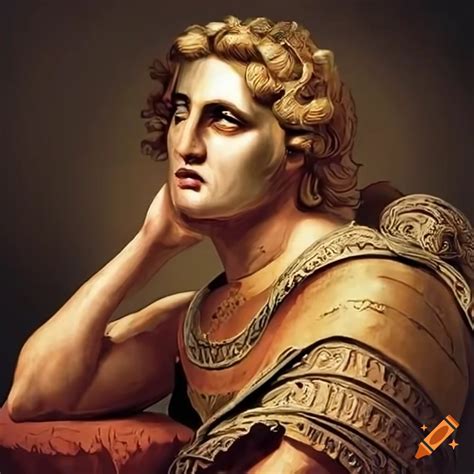 Portrait of alexander the great on Craiyon