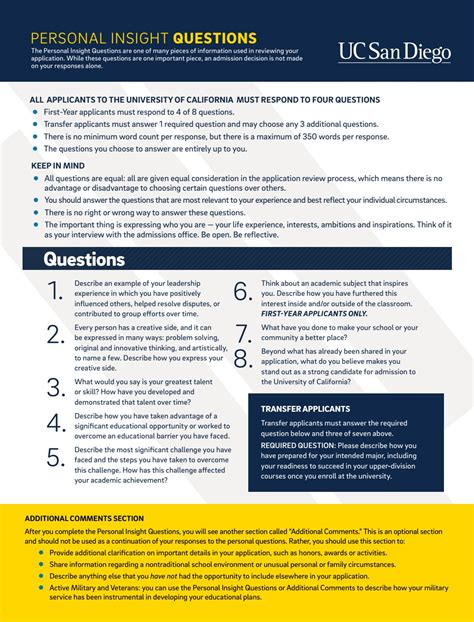 Personal Insight Questions by UC San Diego Admissions - Issuu