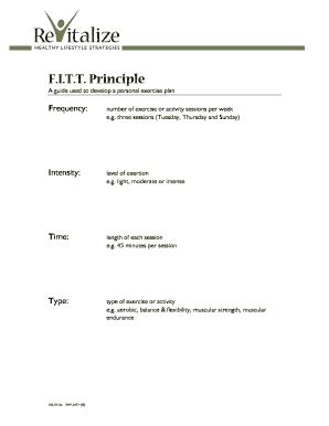 FITT Principle - Eastern Ontario Health Unit - Fill and Sign Printable ...