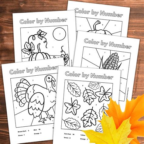 Color By Number Fall Coloring Pages [2025]
