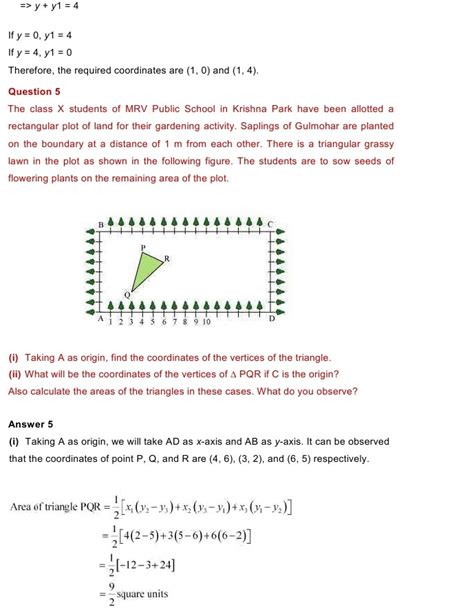 Image result for Class 10 Maths Chapter Coordinate Geometry Exercise 7.2