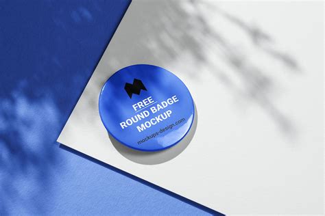 Mockup de crachá circular grátis • Designerd