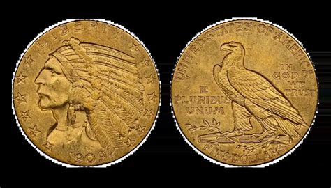1909 $5 Gold Coin Value: Indian Head Half Eagle