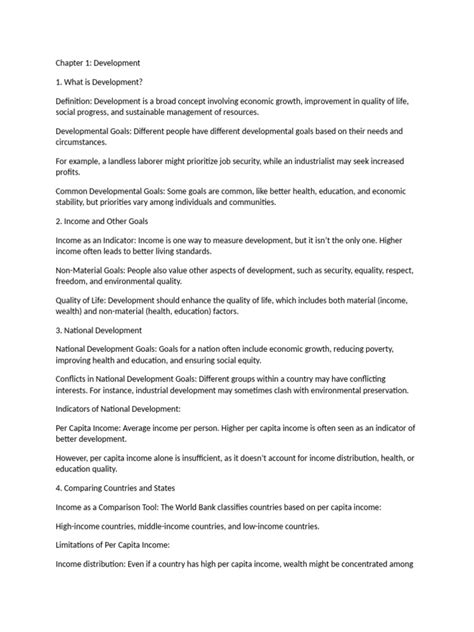 Image result for Development Class 10 PDF