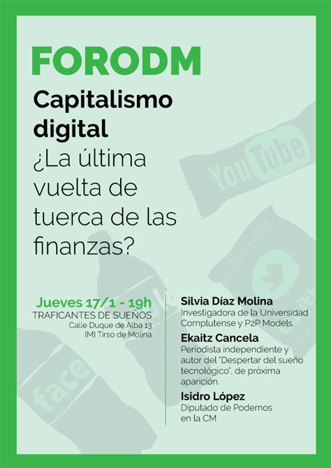 Foro DM «Capitalismo digital ¿La última vuelta de tuerca de las ...