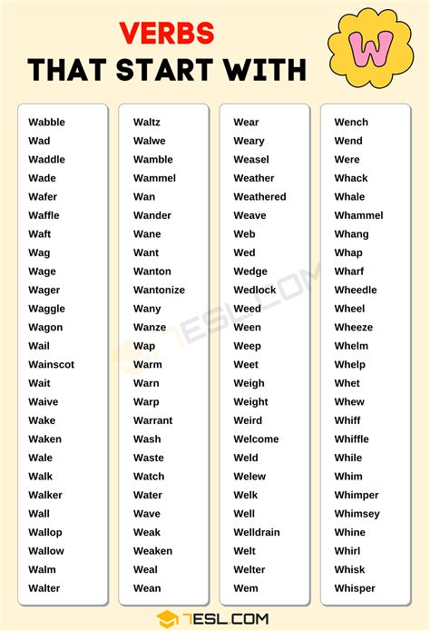 W Verbs