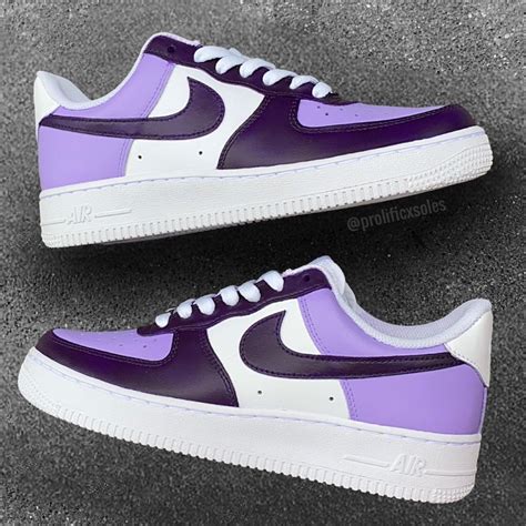 Purple Tone Custom Air Force 1 - Etsy | Nike shoes air force, Cute nike ...