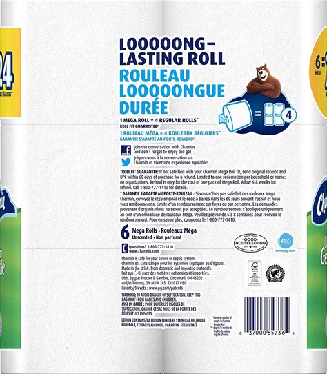 Charmin Ultra Gentle Toilet Paper - 3 Packs of 6 Mega Rolls | Soft ...