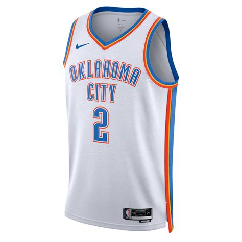 White Oklahoma City Thunder Jerseys. Nike.com