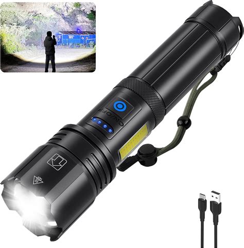 Sigoobal Flashlights High Lumens Rechargeable, 990000 Lumens Bright Flash Light, Powerful LED ...