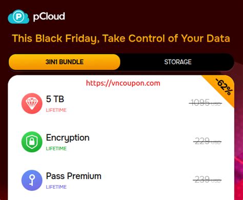 [黑色星期五 2025] pCloud - 优惠62% Lifetime Cloud Storage