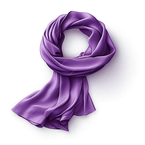 Premium Vector | Purple color scarf flat vector white background isolated