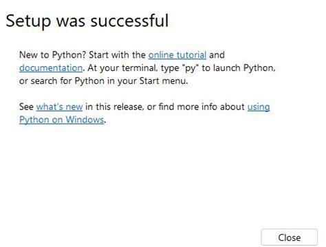 Instalar Python Windows 1.0 的图像结果